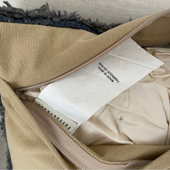 Pottery Barn Moroccan Wedding Blanket Pillow with Down Insert 20 x 20” Bohemian - Picture 10 of 11